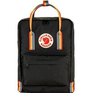 Fjallraven Kanken Black Rainbow 16 L Backpack